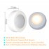 6Pcs LED 2 Colors Remote Control Cabinet Lamp Decoration Light for Home Hotel white light   warm white light