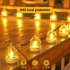 6Pcs Led Solar Candles Lamp With Intelligent Light Control IP65 Waterproof 3D Floating Tea Candles Light Night Light For Wedding Garden Balcony Party    White She