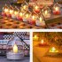 6Pcs Led Solar Candles Lamp With Intelligent Light Control IP65 Waterproof 3D Floating Tea Candles Light Night Light For Wedding Garden Balcony Party    White She