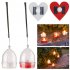 6Pcs Led Solar Candles Lamp With Intelligent Light Control IP65 Waterproof 3D Floating Tea Candles Light Night Light For Wedding Garden Balcony Party    White She