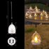 6Pcs Led Solar Candles Lamp With Intelligent Light Control IP65 Waterproof 3D Floating Tea Candles Light Night Light For Wedding Garden Balcony Party    White She