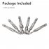 6Pcs M3 M10 1 4in Hot Composite Tap Thread Spiral Screw Hex HSS Screw Drill Bit Silver 