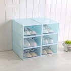 6Pcs Set Multifunction Unisex Transparent Storage Box with Cover for Shoes