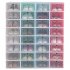 6Pcs Set Multifunction Unisex Transparent Storage Box with Cover for Shoes
