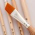 6Pcs Set Paint Brushes Set Yellow Paintbrushes Nylon Hair Artist Watercolor Painting