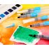 6Pcs Set Watercolor Brush Set Ink Brush Fountain Pen Soft Watercolor Painting Brush for Beginner Drawing Art Supplies