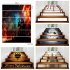 6Pcs Set Waterproof Removable Horror Stair Stickers Decoration for Halloween