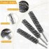 6Pcs Stainless Steel Bore Brush With 1 4  Hex Shank Twisted Wire Bore Cleaning Brushes Set For Rust Cleaning Tubes  8  10  12  15  17  19mm  6pcs
