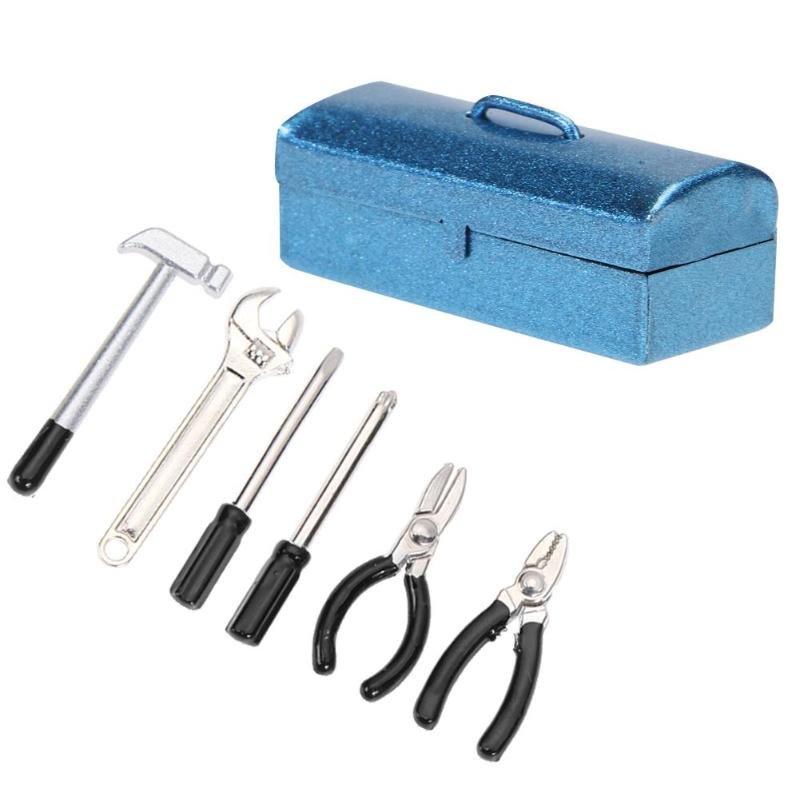 Wholesale 6Pcs/set Mini Hammer Wrench Repair Tools Box for 110