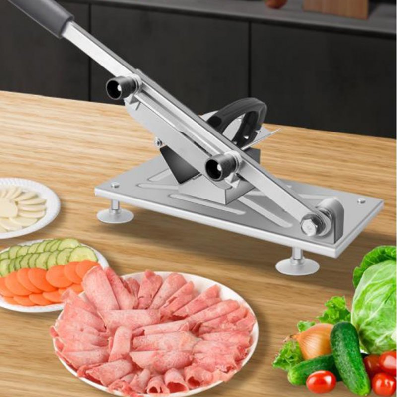 Household Lamb Slicer 0.3-15mm Adjustable Stainless Steel Beef Mutton Rolls Cutter Frozen Meat Cutting Machine ma
