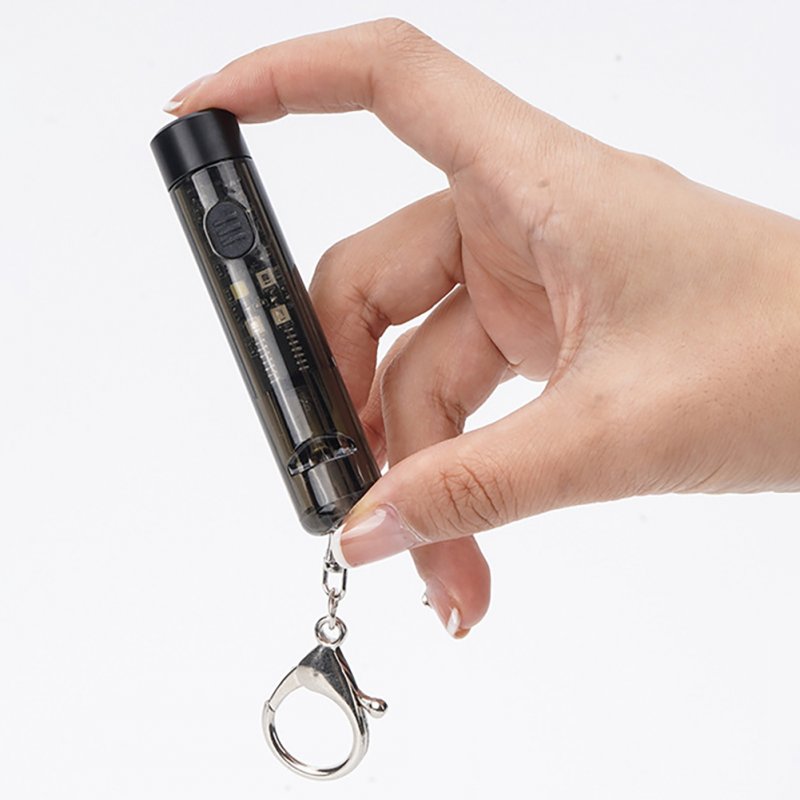 Small LED Flashlight Keychain Portable 650 Lumens Rechargeable Waterproof Mini Torch For Outdoor Camping Hiking Fishing 