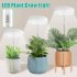 6W 380 800nm Full Spectrum LED Grow Light Plant Growing Lamp With 3 Timer 4 Level Dimming For Indoor Plants 10W