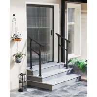 WPOND 1-2 Step Outdoor Step Handrail With An Extensive Adjustment Range of 0-65°,36