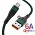 6a 66w Nylon Braided Data  Cable Super Fast Charging Mobile Phone Charger Cable For Data Transmission Compatible For Iphone 13 Huawei Xiaomi 1 meter micro inter