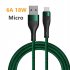6a 66w Nylon Braided Data  Cable Super Fast Charging Mobile Phone Charger Cable For Data Transmission Compatible For Iphone 13 Huawei Xiaomi 2 meters type C int