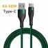 6a 66w Nylon Braided Data  Cable Super Fast Charging Mobile Phone Charger Cable For Data Transmission Compatible For Iphone 13 Huawei Xiaomi 2 meters micro inte
