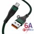 6a 66w Nylon Braided Data  Cable Super Fast Charging Mobile Phone Charger Cable For Data Transmission Compatible For Iphone 13 Huawei Xiaomi 2 meters iOS interf