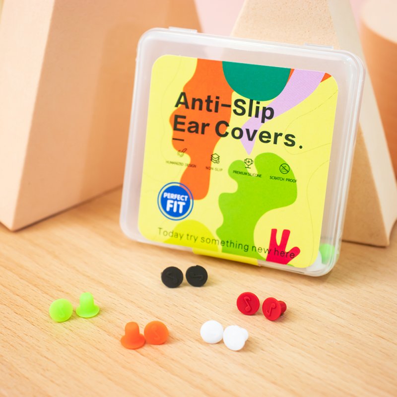 Anti-slip Ear Covers Silicone Earphone Stud Earrings Cute Ornament Accessory Compatible For Sony Link Buds Bluetooth Headphones 