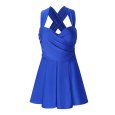 Women's Cross Back Shaping Body Swim Dress