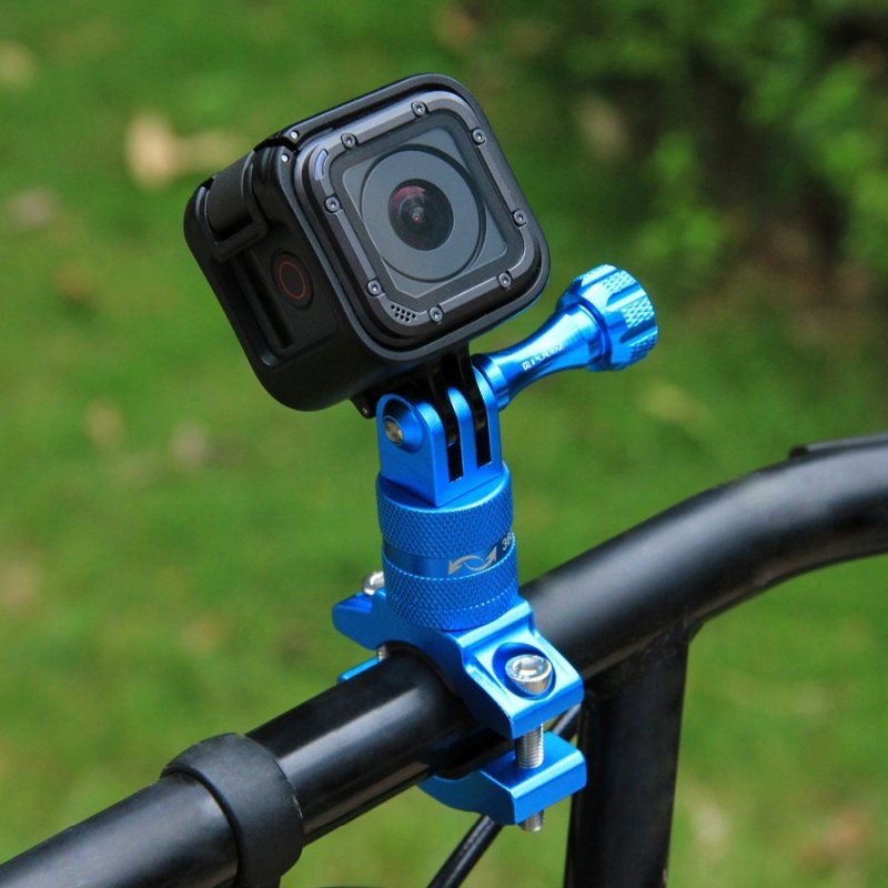 PULUZ 360 Degree Rotation Bike Aluminum Handlebar Adapter Mount for GoPro GoPro Hero4/5/6 