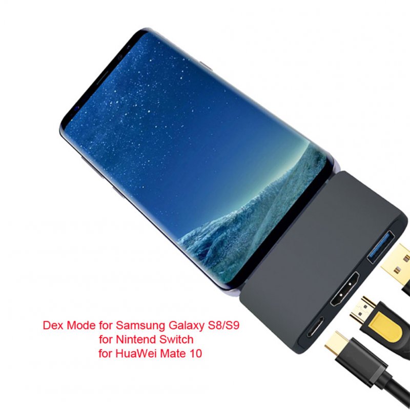 USB3.1 Type C Hub to HDMI Support Dex Mode for Samsung S8/S9 Nintend Switch with PD Thunderbolt 3 Adapter for Macbook Pro 