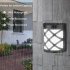 6led Solar Light Energy saving Auto On off Lamps For Outdoor Patio Yard Garden Deck Fence Stairs Decor N763 white lights
