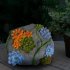 6led Solar Stone Lamp With Succulent Waterproof Battery Powered Lights For Outdoor Patio Garden Decoration stone lamp 14 5 x 12cm