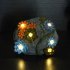 6led Solar Stone Lamp With Succulent Waterproof Battery Powered Lights For Outdoor Patio Garden Decoration stone lamp 14 5 x 12cm