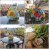 6led Solar Stone Lamp With Succulent Waterproof Battery Powered Lights For Outdoor Patio Garden Decoration stone lamp 14 5 x 12cm