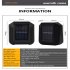 6led Solar  Wall  Lamp Powerful 600 Mah 3 7v Rechargeable Lithium Battery Up And Down Lighting Outdoor Garden Decoration Light Warm light