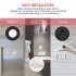6leds Wireless Motion Sensor Night Light 120 Degree Angle Battery Powered Cabinet Closet Stair Lamp silver white light