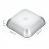6leds Wireless Motion Sensor Night Light 120 Degree Angle Battery Powered Cabinet Closet Stair Lamp silver white light
