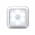 6leds Wireless Motion Sensor Night Light 120 Degree Angle Battery Powered Cabinet Closet Stair Lamp silver white light