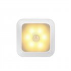6leds Wireless Motion Sensor Night Light 120 Degree Angle Battery Powered Cabinet Closet Stair Lamp
