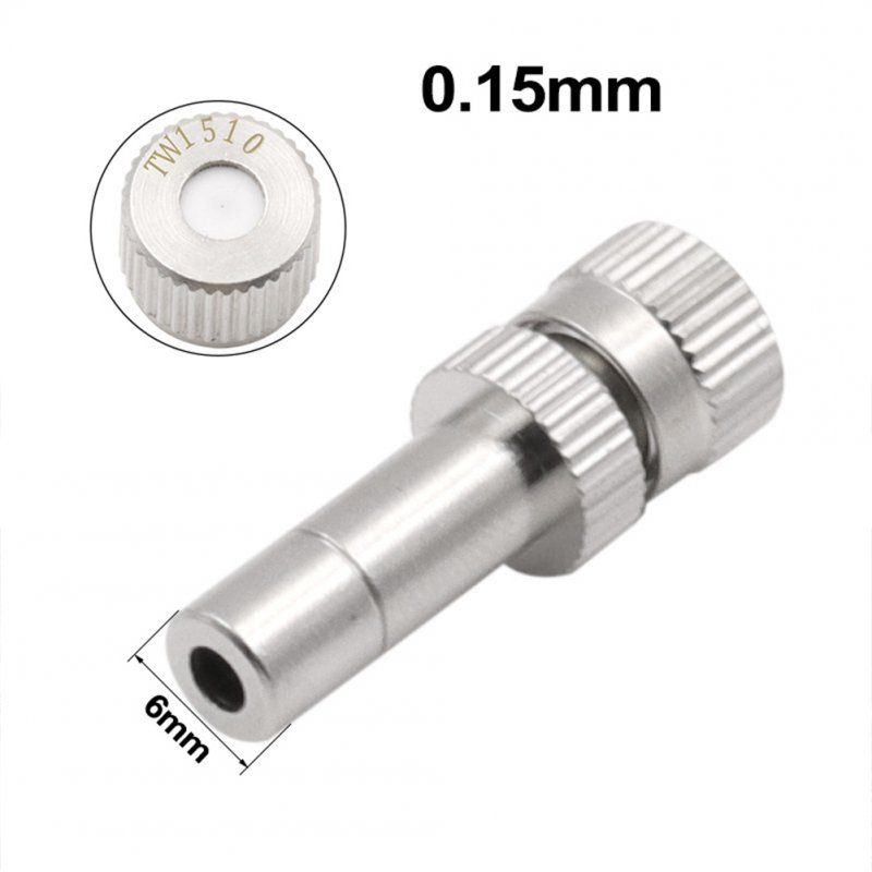 6mm Connectors Low Pressure Fogging Nozzle Water Spray Nozzle
