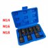 6pcs 1 2inch M14 M16 M18 Ratchet Socket Wrench Set Pneumatic Integrated Socket Long Short Tool Kit
