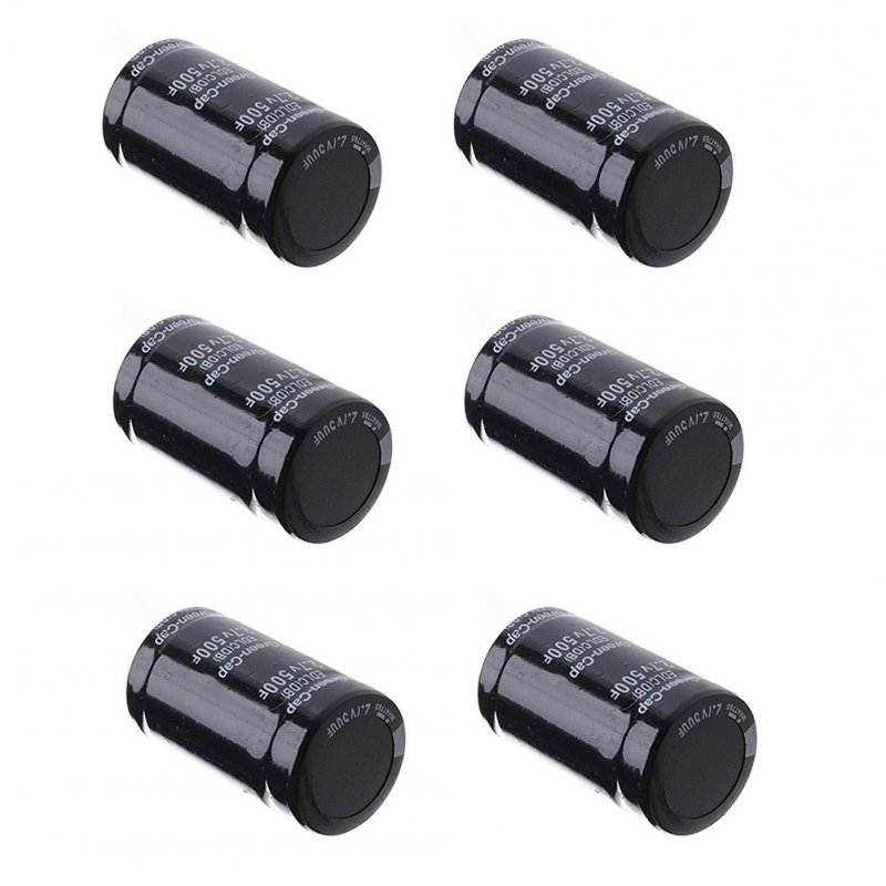 6pcs 2.7V 500F 60x35mm Farad Capacitor for Battery Vehicle Rectifier