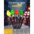 6pcs 8pcs Christmas Solar Garden Light With Solar Panels IP44 Waterproof Outdoor Lawn Lamp For Yard Patio Garden Pathway Porch Decor Christmas candles 6pcs