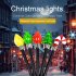 6pcs 8pcs Christmas Solar Garden Light With Solar Panels IP44 Waterproof Outdoor Lawn Lamp For Yard Patio Garden Pathway Porch Decor Christmas candles 6pcs