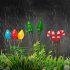 6pcs 8pcs Christmas Solar Garden Light With Solar Panels IP44 Waterproof Outdoor Lawn Lamp For Yard Patio Garden Pathway Porch Decor Christmas candles 6pcs