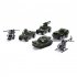 6pcs Alloy Cars Set Simulation Diecast Car Model Ornaments For Boys Girls Birthday Christmas Gifts VB8702 military