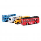 6pcs Alloy Cars Set Simulation Diecast Car Model Ornaments For Boys Girls Birthday Christmas Gifts VB8702 bus