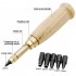 6pcs Automatic Belt Rotary Puncher Replaceable Screw Hole Book Binding tool
