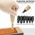 6pcs Automatic Belt Rotary Puncher Replaceable Screw Hole Book Binding tool