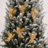 6pcs Christmas Angel Pendant Gold Silver Creative Little Angel Christmas Tree Doll Decor Angel Pendant Gold