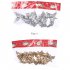 6pcs Christmas Angel Pendant Gold Silver Creative Little Angel Christmas Tree Doll Decor Angel Pendant Silver