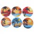 6pcs Coconut Tree Diamond Painting Coasters Kits With Holder Heat Insulation Diamond Painting Craft Supplies coconut tree