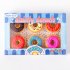 6pcs Cute Donut Eraser Writting Rubber Eraser Primary School Student Stationery Pink