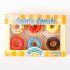 6pcs Cute Donut Eraser Writting Rubber Eraser Primary School Student Stationery blue
