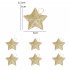 6pcs Diy Gillter Stars Christmas Pendant Xmas Tree Ornament with Hanging Thread for Christmas Party Decoration Colorful